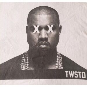 NWT Rare Kayne West Size XL Twistedfuks Shirt "Stop Making Dumb Fuks Famous"